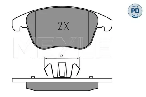 MEYLE Brake Pad Set, disc brake (025 222 6920/PD)