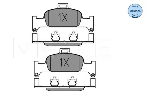 MEYLE Brake Pad Set, disc brake (025 224 0216)