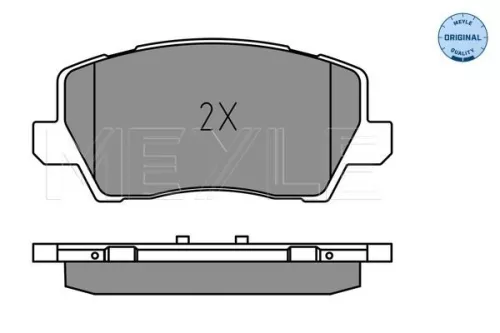 MEYLE Brake Pad Set, disc brake (025 229 0417)