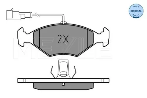 MEYLE Brake Pad Set, disc brake (025 232 2018/W)