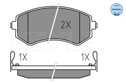 MEYLE Brake Pad Set, disc brake (025 235 0216/W)
