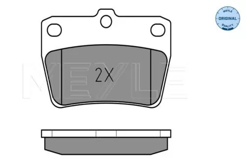 MEYLE Brake Pad Set, disc brake (025 236 5614/W)