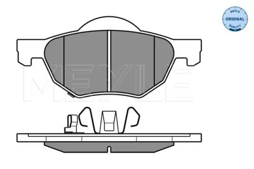 MEYLE Brake Pad Set, disc brake (025 237 2017/W)