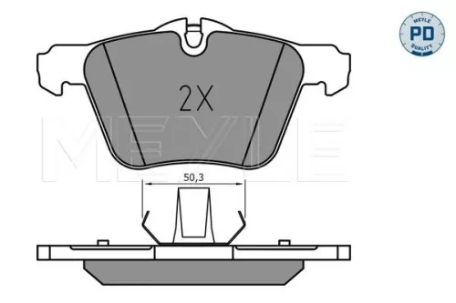 MEYLE Brake Pad Set, disc brake (025 240 7920/PD)