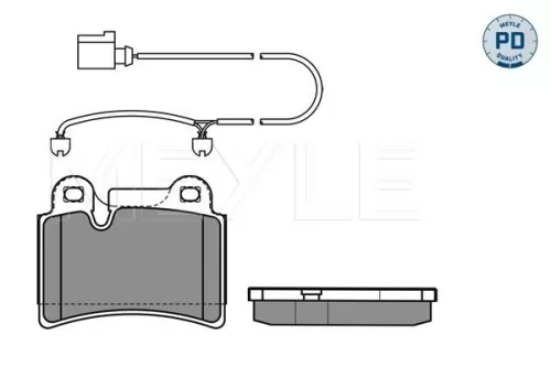 MEYLE Brake Pad Set, disc brake (025 240 9717/PD)