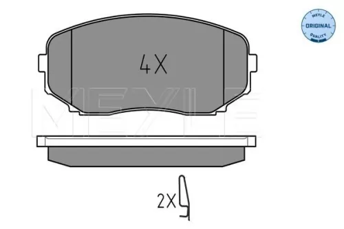 MEYLE MEYLE (025 245 4417/W) Front MEYLE Brake Pad Set 