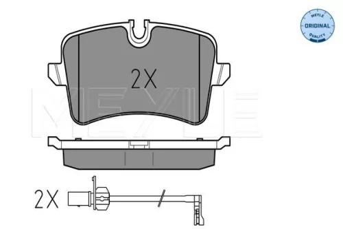 MEYLE MEYLE (025 246 0617/W) Rear MEYLE Brake Pad Set 