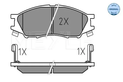 MEYLE Brake Pad Set, disc brake (025 246 4815/W)