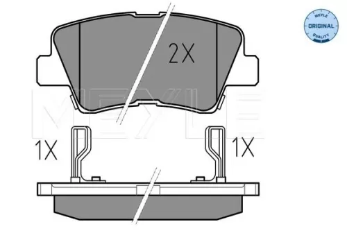 MEYLE Brake Pad Set, disc brake (025 249 3415/W)