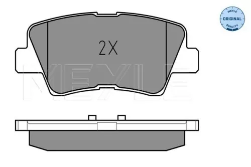 MEYLE Brake Pad Set, disc brake (025 249 3415/W)
