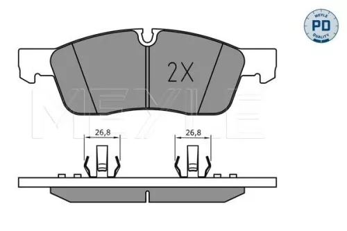 MEYLE Brake Pad Set, disc brake (025 251 9219/PD)