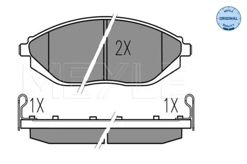 MEYLE Brake Pad Set, disc brake (025 252 6817/W)