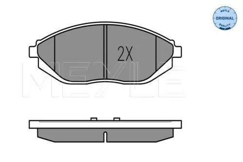 MEYLE Brake Pad Set, disc brake (025 252 6817/W)