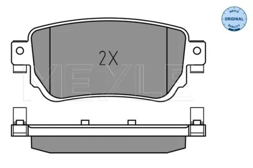 MEYLE Brake Pad Set, disc brake (025 259 6515)