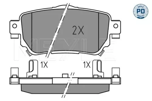 MEYLE Brake Pad Set, disc brake (025 259 6515/PD)