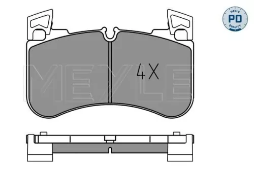 MEYLE Brake Pad Set, disc brake (025 205 8117/PD)