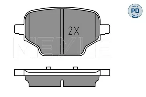 MEYLE Brake Pad Set, disc brake (025 207 6417/PD)