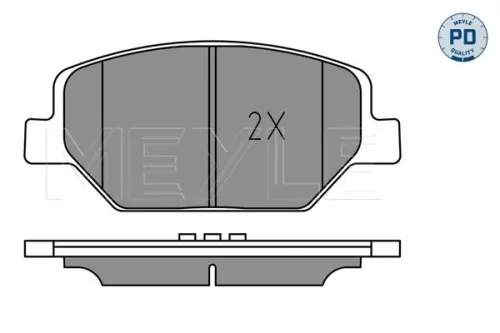 MEYLE Brake Pad Set, disc brake (025 221 3819/PD)