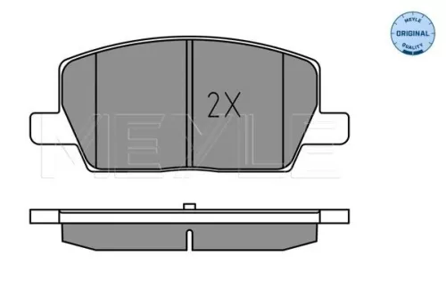 MEYLE Brake Pad Set, disc brake (025 223 1119)