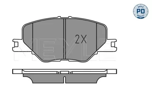 MEYLE Brake Pad Set, disc brake (025 228 3819/PD)