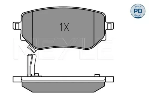 MEYLE MEYLE (025 228 6118/PD) Rear MEYLE Brake Pad Set 