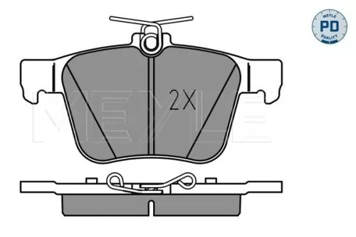 MEYLE Brake Pad Set, disc brake (025 250 0916/PD)