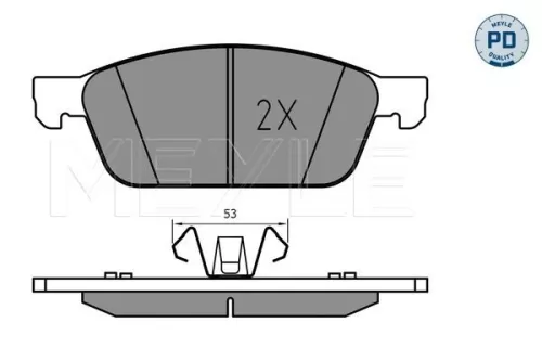 MEYLE Brake Pad Set, disc brake (025 255 5518/PD)
