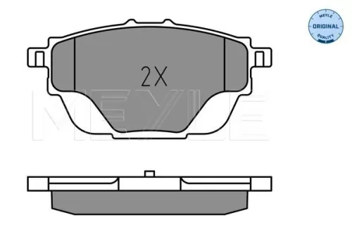 MEYLE Brake Pad Set, disc brake (025 258 2717)