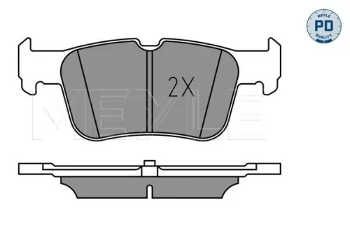 MEYLE Brake Pad Set, disc brake (025 222 3116/PD)