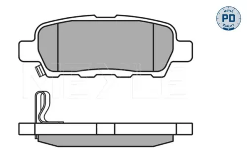 MEYLE Brake Pad Set, disc brake (025 238 7114/PD)