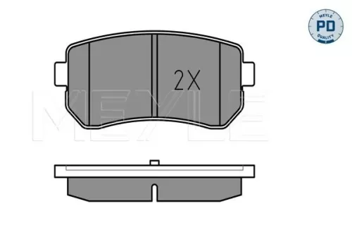 MEYLE Brake Pad Set, disc brake (025 243 2015/PD)