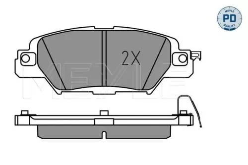 MEYLE Brake Pad Set, disc brake (025 223 3214/PD)