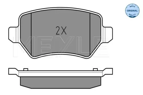 MEYLE Brake Pad Set, disc brake (025 234 1715/W)