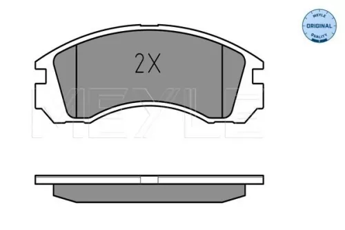 MEYLE Brake Pad Set, disc brake (025 213 6315/W)