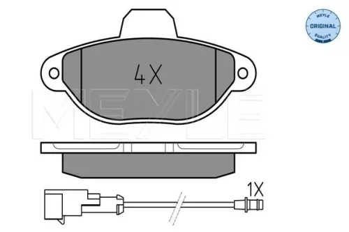 MEYLE MEYLE (025 214 3617/W) Front MEYLE Brake Pad Set 