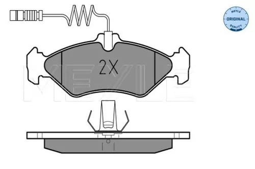 MEYLE Brake Pad Set, disc brake (025 216 2117)