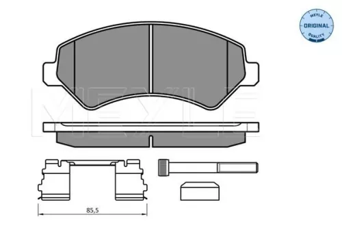 MEYLE MEYLE (025 244 6619/W2) Front MEYLE Brake Pad Set 
