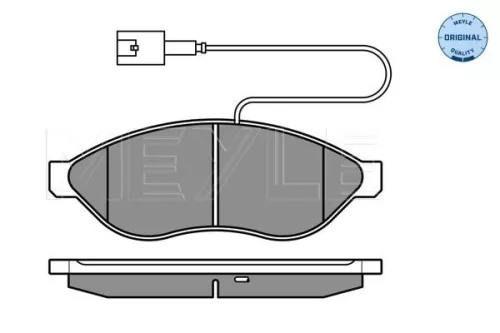 MEYLE Brake Pad Set, disc brake (025 244 6819/W2)