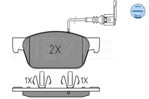 MEYLE MEYLE (025 246 2318/W) Front MEYLE Brake Pad Set 