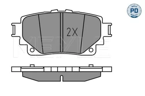 MEYLE Brake Pad Set, disc brake (025 205 8215/PD)