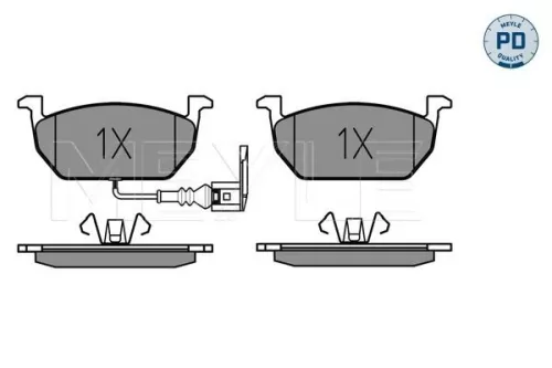 MEYLE Brake Pad Set, disc brake (025 220 3517/PD)