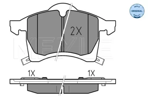 MEYLE Brake Pad Set, disc brake (025 230 5719/W)
