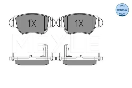 MEYLE Brake Pad Set, disc brake (025 232 5817/W)