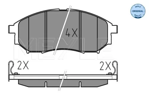 MEYLE MEYLE (025 236 9816/W) Front MEYLE Brake Pad Set 