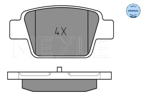 MEYLE Brake Pad Set, disc brake (025 237 1415)