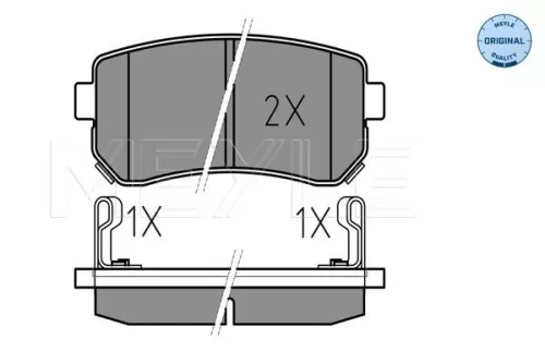 MEYLE MEYLE (025 243 2015/W) Rear MEYLE Brake Pad Set 