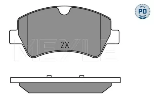 MEYLE Brake Pad Set, disc brake (025 256 0418/PD)