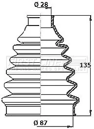  FIRST LINE Drive Shaft Cv Boot Kit