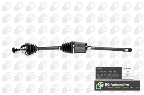 front axle right BGA Drive Shaft