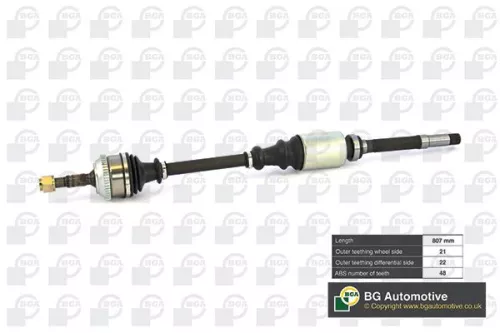 BGA BGA DS1416RA Bga Front Right Drive Shaft For Citroën Peugeot 106 Saxo 